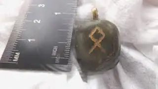 MysticMerchant Gifts Labradorite Rune Stone Pendants