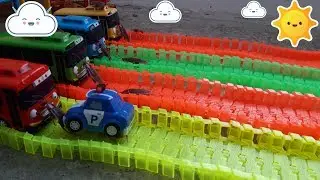 Tayo The Little Bus Attack Insect Learn Colors for kids Disney Cars 3 Learning Video Toys For Boys