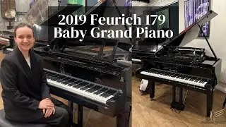 2019 Feurich 179 Dynamic II Grand Piano Black Chrome | Review & Demo | Sherwood Phoenix Pianos
