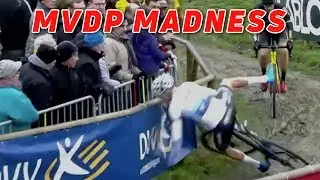 Mathieu van der Poel Crashes Hard At GP Sven Nys