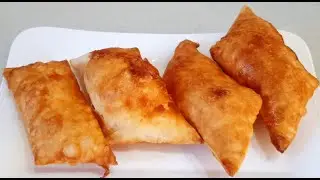 5 dk YUFKADAN PİŞİ TARİFİ Yufkayı SUDA YIKA Yumurta sür kızart kolay PİŞİ YAPIMI pişi nasıl yapılır