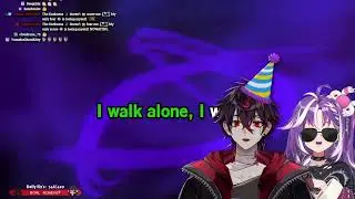 Kuro and Michi Sing Boulevard of Broken Dreams (Kuro Birthday Stream) (Karaoke)