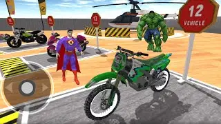 Superhero Bike Stunts Mega Ramp #2 - Superheroes Racing Simulator | Android GamePlay HD