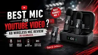  Best mic For YouTube video ? | k8 wireless mic review in kannada #mike #kannada #kannada 