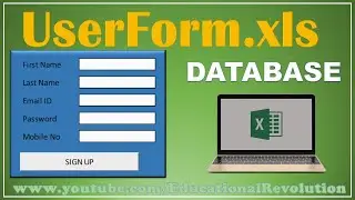 userform database - How to create in excel ( urdu/Hindi )