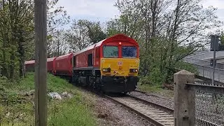 66102 at Angerstein Footpath Level Crossing (London) | 22nd April 2023
