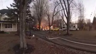 Garage Fire - Lower Coverdale, NB Canada - Riverview Fire Rescue responding.