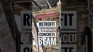 RC Beam Strengthening with Steel I-Beam | Structural Retrofitting #Shorts