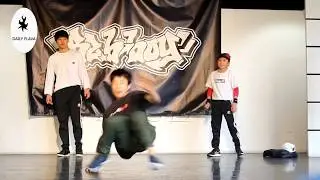 Bboy Haruto's clean footwork at Bebboy ocat kidz