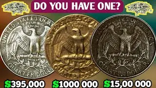 Top 3 Most Valuable Washington Quarter Rare Quarter Dollar Coins Worth Big money Coins Worth money!!