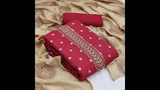 Cotton slub dress material