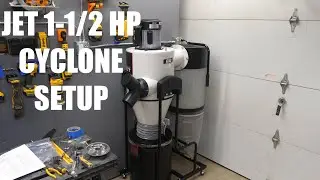 Jet 1 -1/2 HP Cyclone Dust Collector Setup