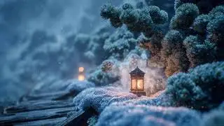 Frosted Pines & Lantern Glow 🎄 Relaxing Medieval Music for Sleep (1 Hour)