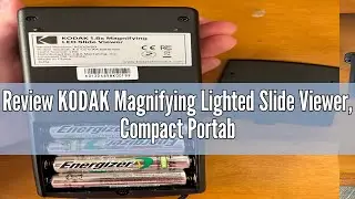 Review KODAK Magnifying Lighted Slide Viewer, Compact Portable 1.8x LED Backlight for Vintage 35mm F