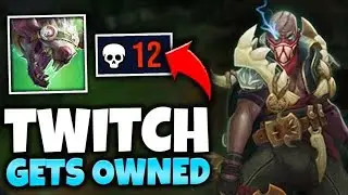 I MADE TWITCH DIE 12 TIMES WITH HAIL OF BLADES PYKE SUPPORT - League of Legends