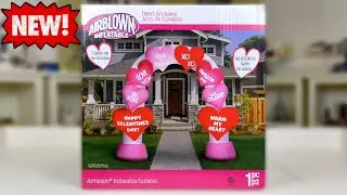 Gemmy 9.5FT VALENTINE'S DAY HEART ARCHWAY Airblown Inflatable Review! (2024 Exclusive)