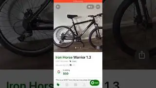 2007 #IronHorse Warrior 1.3 #MTB for $50 on Sprocket in #McLean, #Virginia, US 🇺🇸