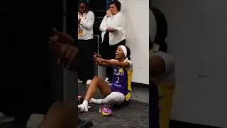 👀 Locker room after LA Sparks win vs NY Liberty | WNBA women's basketball #shorts #short #wnba