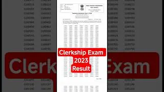 🔥🔥 PSC Clerkship 2023 Result 🔥🔥