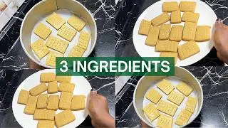 Shortbread Without Oven | 3 Ingredients Stovetop Cookies Recipe
