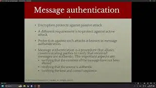 Computer And Network Security Lecture 2 (Chapter 2 & 3 until Mutual Auth.)