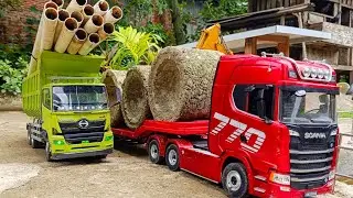 Simulaai Aksi #74 ‼️ Rc truk hino 500 muat paralon PVC Rc truk scania 770s  muat gorong-gorong beton