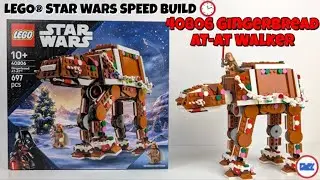 LEGO&reg; 40806 Gingerbread AT-AT Walker Speed Build