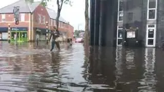 Flood in Arnold Front Street,  Nottingham