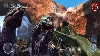DINO HUNTER: DEADLY SHORE - Gameplay Walkthrough Part 177 | KILL 14 Acrocanthosauruses