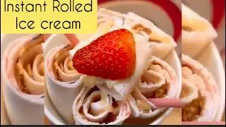 Instant Rolled Ice cream || Cold Plate Ice cream