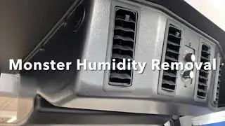 How much humidity can a Hanvey Monster Cool AC remove? ALOT! A 16 oz water bottle full every 11min.