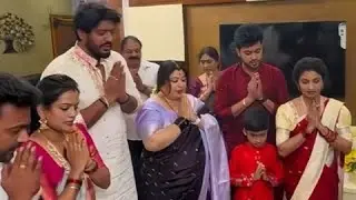 TV Celebrity Couple Indraneel & Meghana&rsquo;s New House Gruha Pravesham