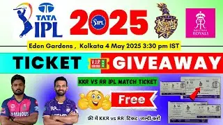 KKR vs RR LIVE Match Ke FREE Tickets 🎫 | IPL 2025 Giveaway 💥 | Jaldi Karo!⏳