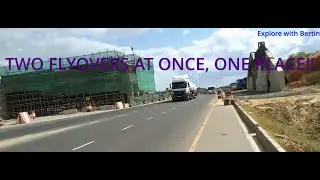 Never seen before!! Two new flyovers construction at Mbezi, 21km from Dar es salaam City center.