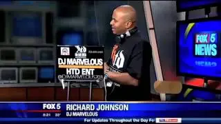 DJ MARVELOUS APPEARS ON FOX5 DC 17  JAN 2014