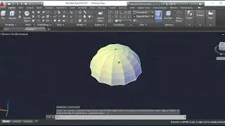 Ejercicio Resuelto Como hacer un paraguas 3D AUTOCAD (Parte1).