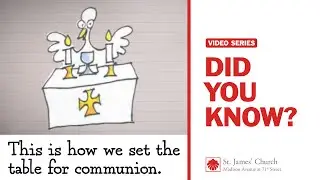 Did You Know? This is how we set the table for communion.