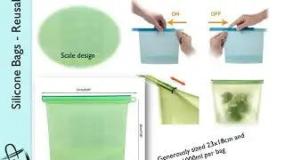 Eco-friendly - Reusable Silicone Food Bag