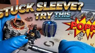 Nitro Engine Sleeve removing   / Traxxas REVO 3.3 stuck sleeve