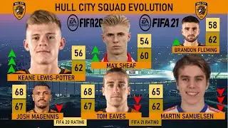 Hull City's Squad Rating development from FIFA 20 to FIFA 21 (Overall and Potential ratings)