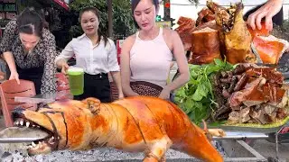 Oh my god, the street roast dog meat restaurant is delicious and has beautiful girls serving.