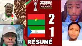 🚨BURKINA FASO vs GUINÉE ÉQUATORIALE [ 2-1]😱 résumé Coupe d Afrique nation 2025