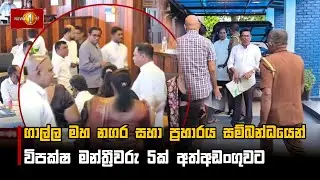 ගාල්ල මහ නගර සහා ප්‍රහාරය සම්බන්ධයෙන් විපක්ෂ මන්ත්‍රීවරු 5ක් අත්අඩංගුවට
