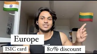 ISIC card, the International Student Identity Card // 80% discount #vlog #europe #life #lithuania