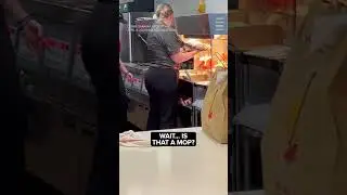 Customer sees McDonald's worker apparently drying lamp under food heat lamps 🤮