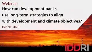 How can development banks use long-term strategies to align with development and climate objectives?