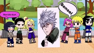 Past Naruto team 7 + Hinata + Ino react to Kakashi Sensei&rsquo;s real face 😱 || Naruto || Gacha Club