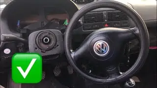 Как да свалим трилъчев волан от Голф 4 / Пасат б5 | How to remove the steering wheel from VW Golf 4