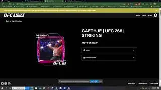 UFC Strike NFT packs opening!