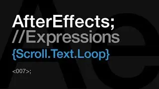 Create Smooth Scrolling Text in After Effects | Easy Tutorial